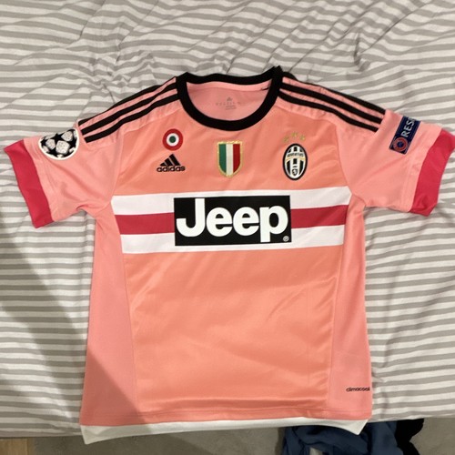 Juventus pink retro shirt with - juventus,